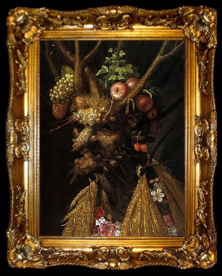 framed  Giuseppe Arcimboldo The Four Seasons in one Head, ta009-2